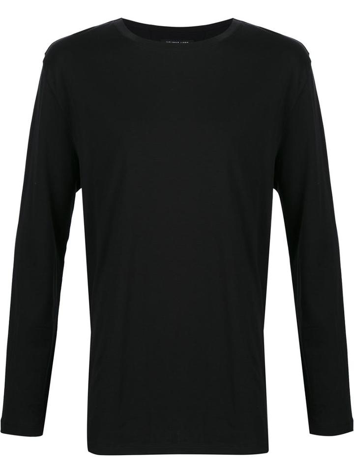 Helmut Lang Longsleeved T-shirt, Men's, Size: Small, Black, Cotton