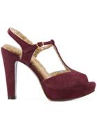 L'autre Chose Open Toe Sandals - Red