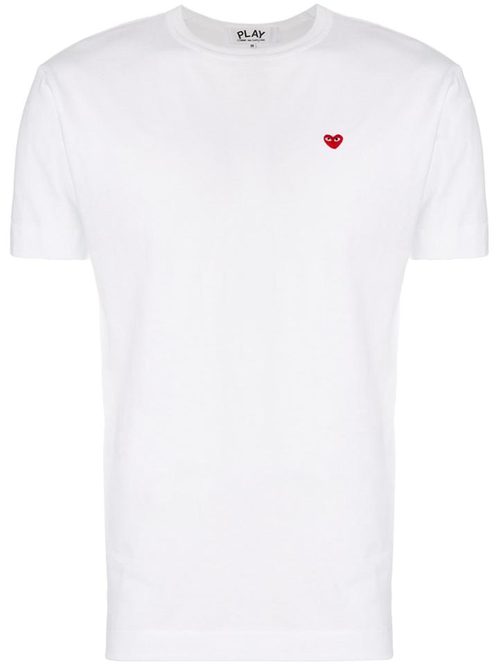 Comme Des Garçons Play Heart Patch T-shirt - White