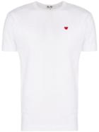 Comme Des Garçons Play Heart Patch T-shirt - White