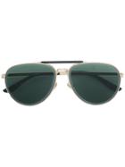 Jimmy Choo Eyewear Fin 63 Aviator Sunglasses - Metallic