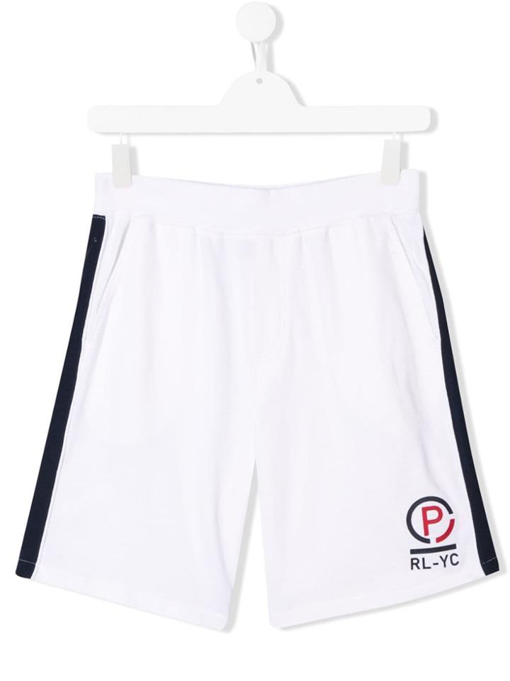 Ralph Lauren Kids Side Stripe Shorts - White