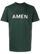 Amen Logo Crew Neck T-shirt - Green