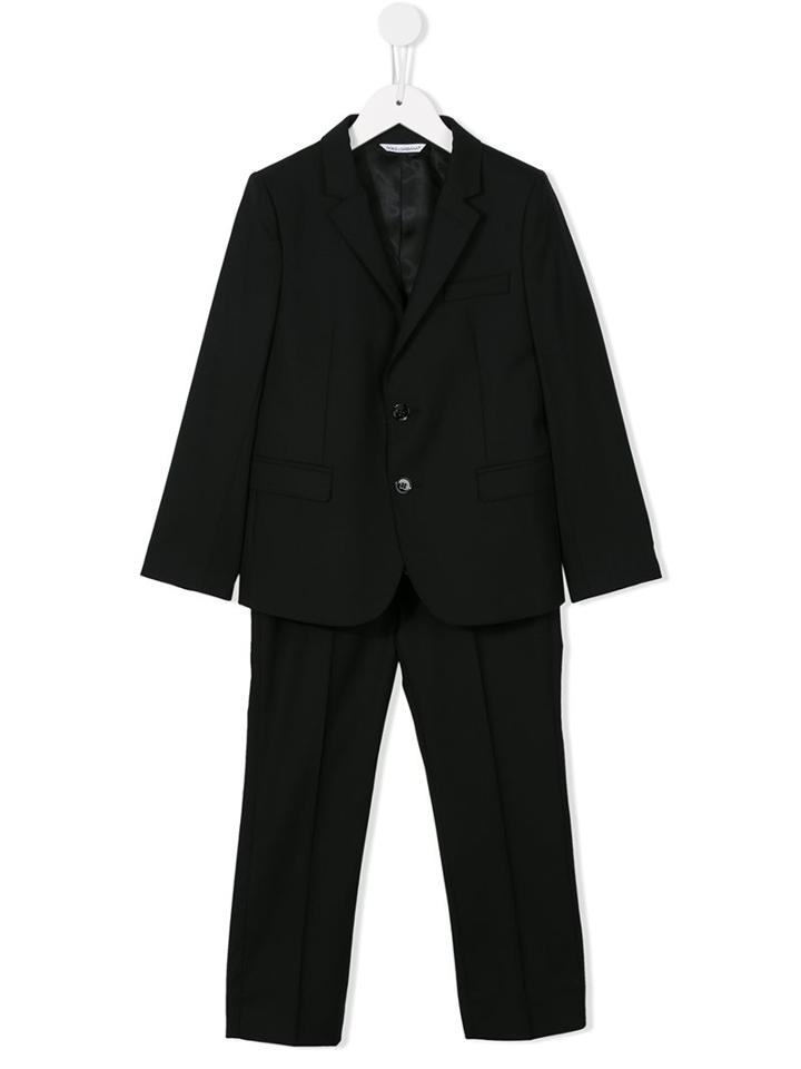 Dolce & Gabbana Kids Classic Two-piece Suit, Boy's, Size: 10 Yrs, Black