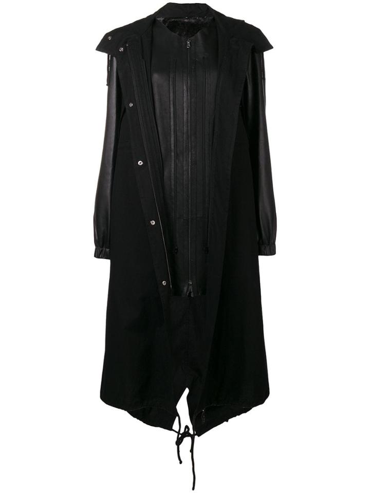 Federica Tosi Detachable Panel Raincoat - Black