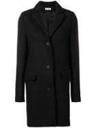 Paco Rabanne Single Breasted Coat - Black