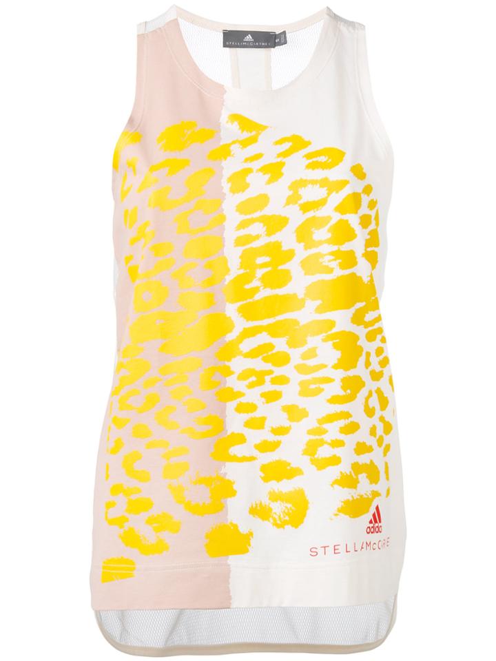 Adidas By Stella Mccartney Essential Graphic Print Tank Top - Nude &