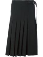 Yohji Yamamoto Pleated A-line Skirt