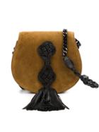 Saint Laurent 'passementerie' Shoulder Bag, Women's, Brown, Leather