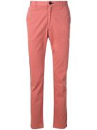 Ps By Paul Smith Slim-fit Stitched Chinos - Pink