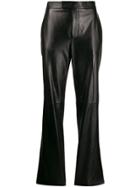Helmut Lang Straight-leg Leather Trousers - Black