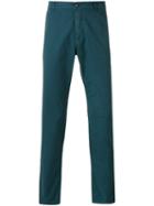 Kenzo Straight-leg Chinos, Men's, Size: 52, Blue, Cotton