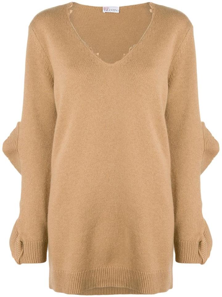 Red Valentino Oversized Sweater - Neutrals