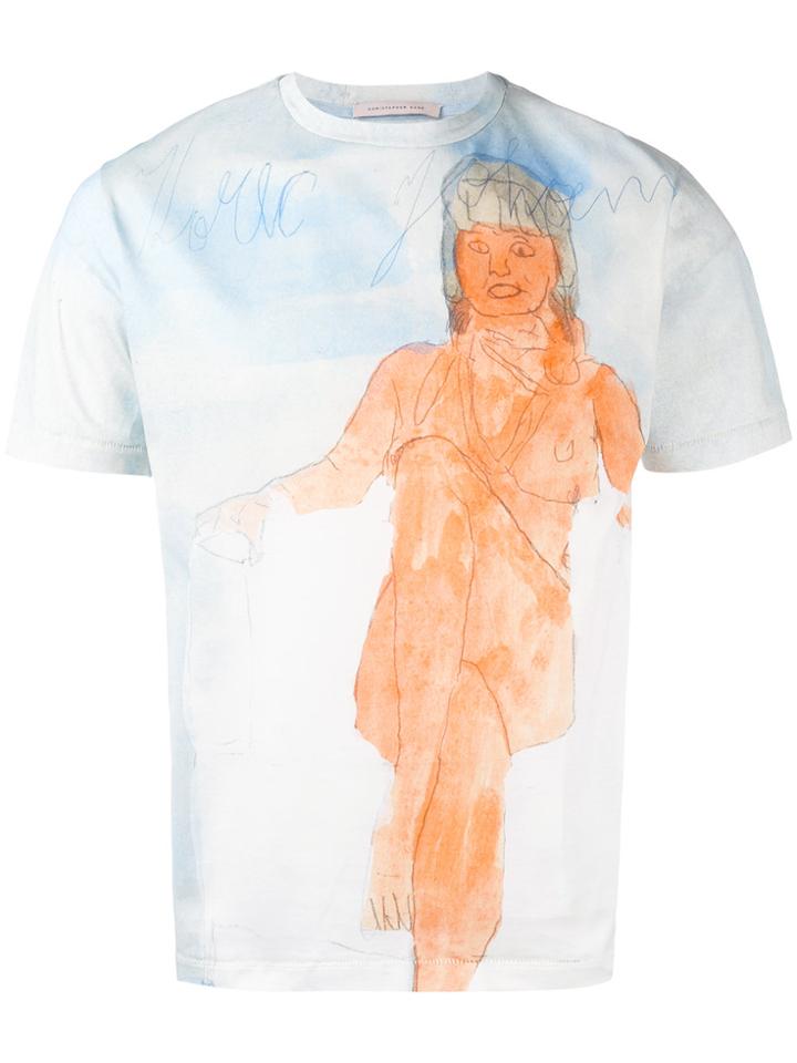 Christopher Kane Body Print Unisex T-shirt - Blue