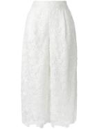 Diane Von Furstenberg Macramé Cropped Trousers, Women's, Size: 6, White, Polyester