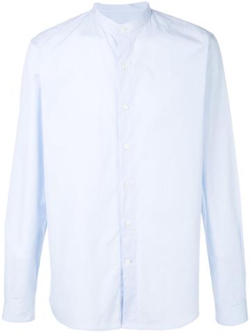 Ami Alexandre Mattiussi Mao Collar Shirt - Blue