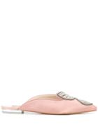 Sophia Webster Butterfly Crystal Mules - Pink
