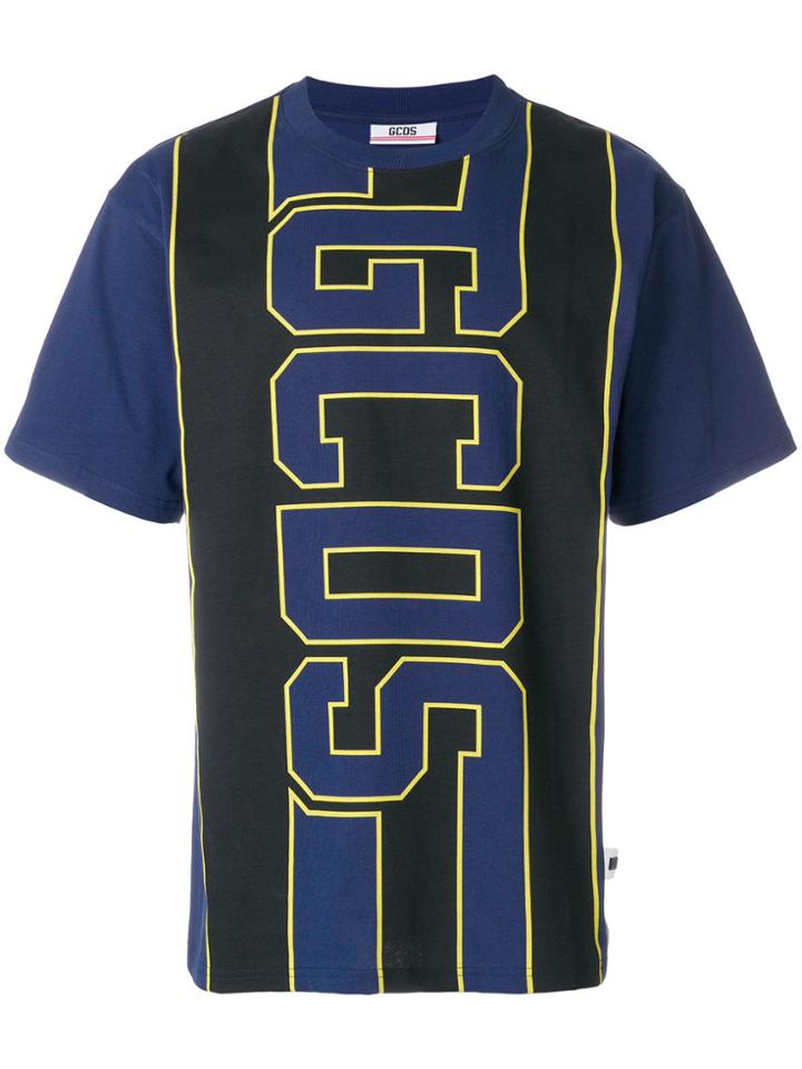 Gcds Logo Print T-shirt - Blue