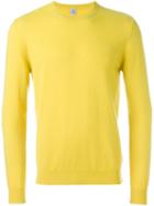 Eleventy Crew Neck Sweater, Men's, Size: Xxxl, Yellow/orange, Cashmere