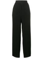 Helmut Lang Pleated Palazzo Trousers - Black