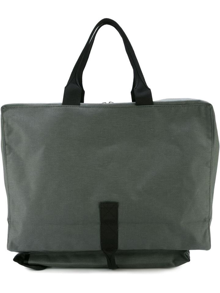 Comme Des Garçons Shirt Square Holdall, Grey, Nylon
