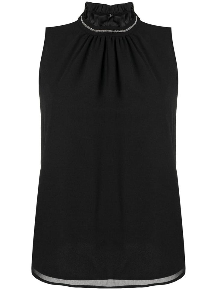 Dkny High Neck Blouse - Black