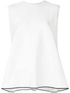 Ballsey Sleeveless Vest Top - White