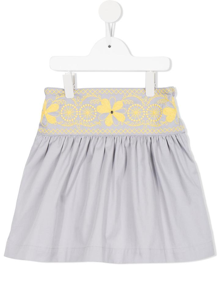 Familiar Embroidered Strap Skirt, Girl's, Size: 6 Yrs, Grey