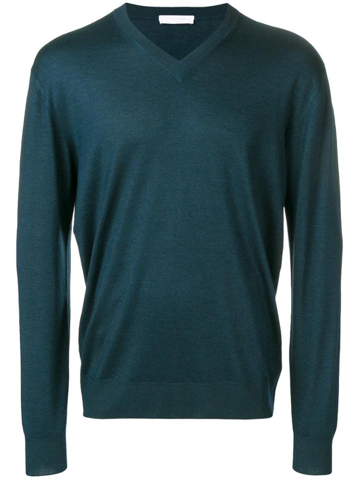 Cruciani V-neck Jumper - Green