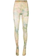 Richard Quinn All-over Print Sock Leggings - Brown