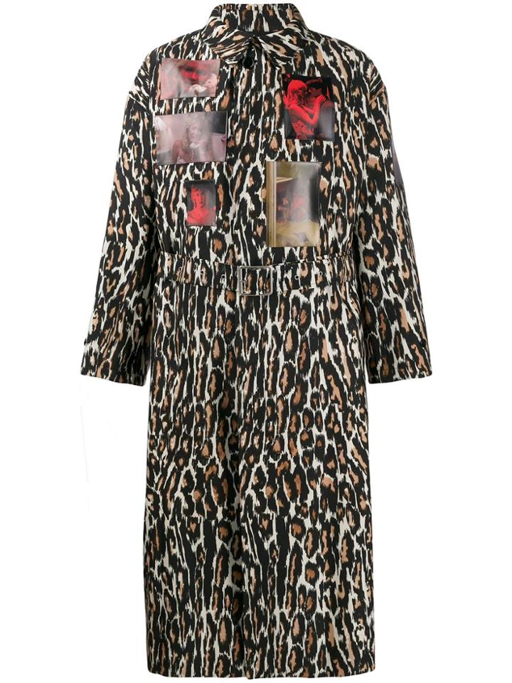 Raf Simons Animalier Car Coat - Brown