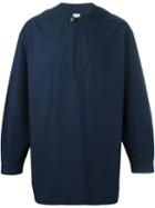 E. Tautz Henley Shirt, Men's, Size: Small, Blue, Cotton