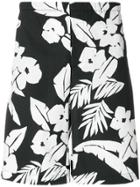 Msgm Floral Print Bermuda Shorts - Black