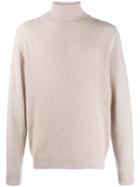 Caruso Turtle Neck Jumper - Neutrals