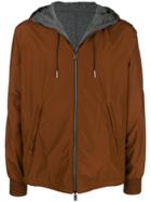 Ermenegildo Zegna Reversible Hooded Jacket - Brown