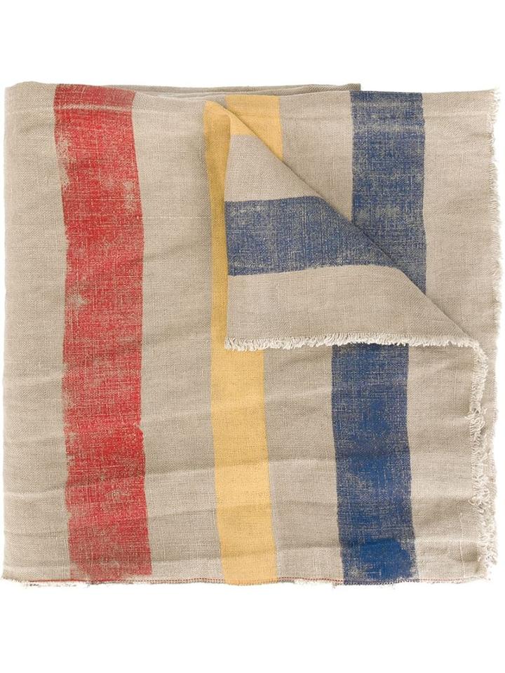 Ermanno Gallamini Printed Scarf, Women's, Linen/flax