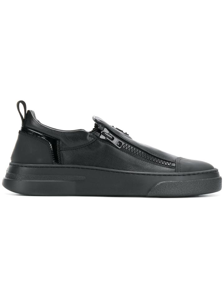 Bruno Bordese Logo Slip-on Sneakers - Black