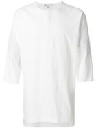 Y-3 3/4 Sleeve Top - White