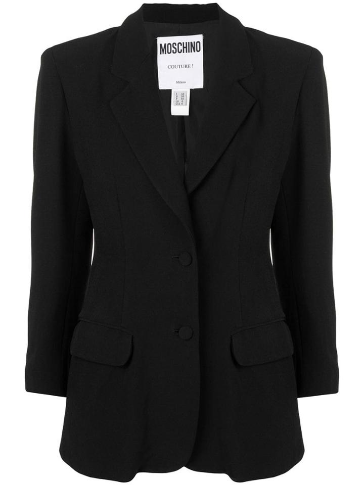 Moschino Pre-owned Playing Card Blazer - Black