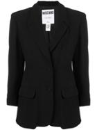 Moschino Pre-owned Playing Card Blazer - Black
