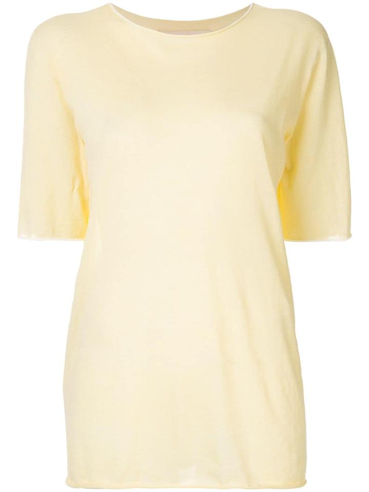 Marni Longline Knitted Top - Yellow