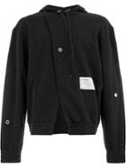 A-cold-wall* Front Slit Hoodie - Black