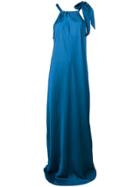 Essentiel Antwerp Fluid Halterneck Evening Dress - Blue