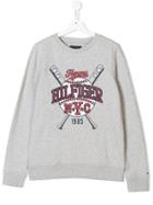 Tommy Hilfiger Junior Teen Baseball Print Sweatshirt - Grey