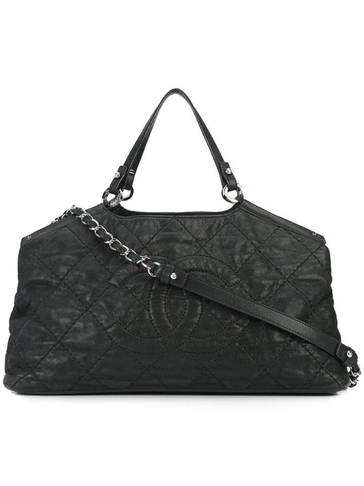 Chanel Vintage Small Sea Hit Tote - Black