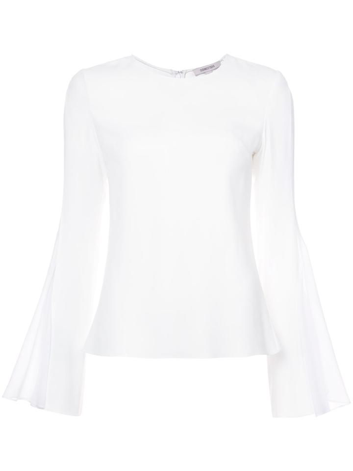 Cushnie Et Ochs Long Bell Sleeved Top - White