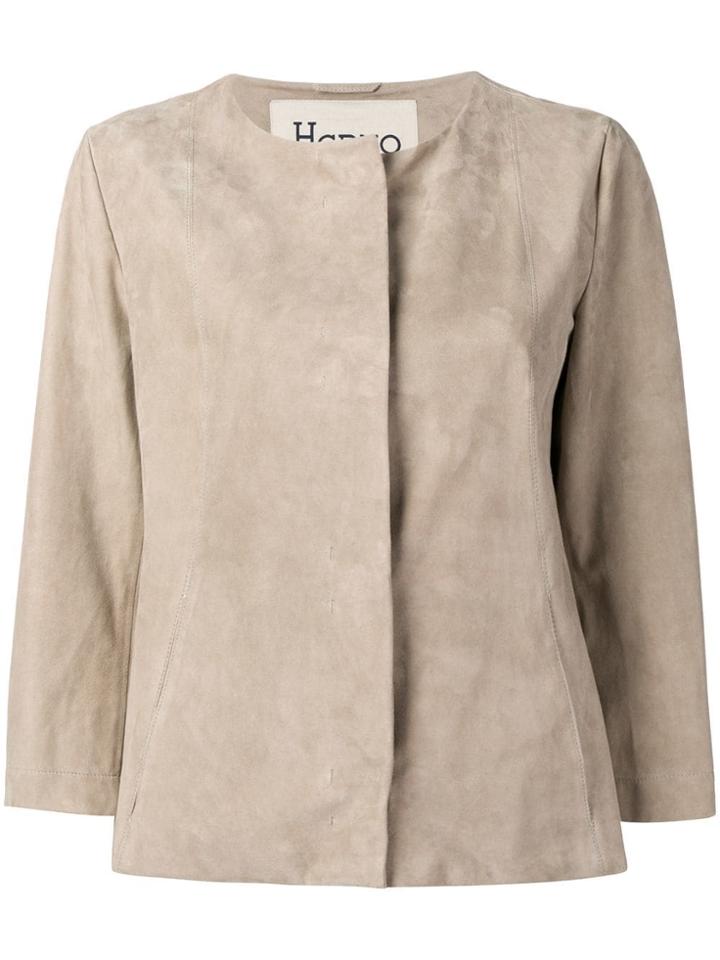 Herno 3/4 Sleeve Jacket - Neutrals