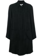 Mm6 Maison Margiela Jacquard Stripe Coat Dress - Black