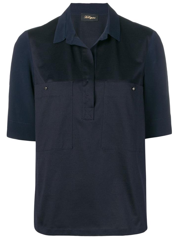 Les Copains Concealed Front Shirt - Blue