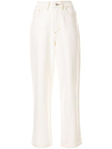 Tamuna Ingorokva Maya Flared Jeans - White